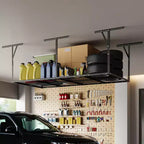 Garage Overhead Storage Racks 600Lbs Capacity, Heavy-Duty Metal Ceiling Racks