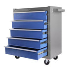 5-Drawer Rolling Tool Chest with Wheels & Detachable Top, Heavy-Duty Steel Toolbox