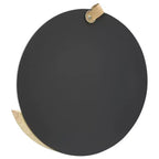 Miroir mural rond avec étagère - Cadre en pin massif
