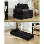 Canapé-lit pliant simple 34,25x74,8, fauteuil-lit convertible avec oreiller, chaise et matelas pliables portables