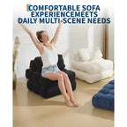 Canapé-lit pliant simple 34,25x74,8, fauteuil-lit convertible avec oreiller, chaise et matelas pliables portables
