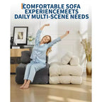 Canapé-lit pliant simple 34,25x74,8, fauteuil-lit convertible avec oreiller, chaise et matelas pliables portables