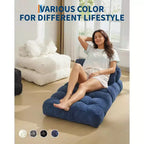Canapé-lit pliant simple 34,25x74,8, fauteuil-lit convertible avec oreiller, chaise et matelas pliables portables