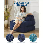 Canapé-lit pliant simple 34,25x74,8, fauteuil-lit convertible avec oreiller, chaise et matelas pliables portables
