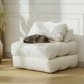 Garvee 34.25x74.8 Single Folding Sofa Bed,Convertible Sleeper Chair with Pillow, Portable Foldable Chair and Mattress