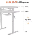 Petit bureau réglable en hauteur, bureau d'écriture polyvalent pour le salon, le bureau, la salle de classe