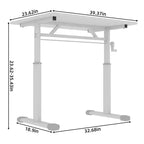 Petit bureau réglable en hauteur, bureau d'écriture polyvalent pour le salon, le bureau, la salle de classe