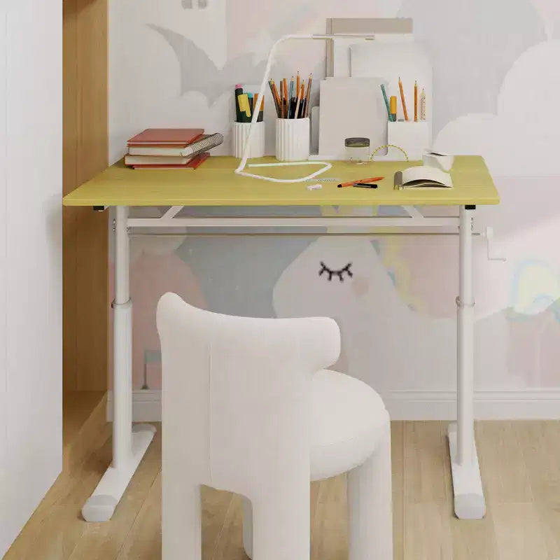 Height-Adjustable Small Desk, Multi-Purpose Writing Desk for Living Room, Office, Classroom