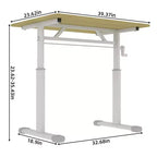 Petit bureau réglable en hauteur, bureau d'écriture polyvalent pour le salon, le bureau, la salle de classe