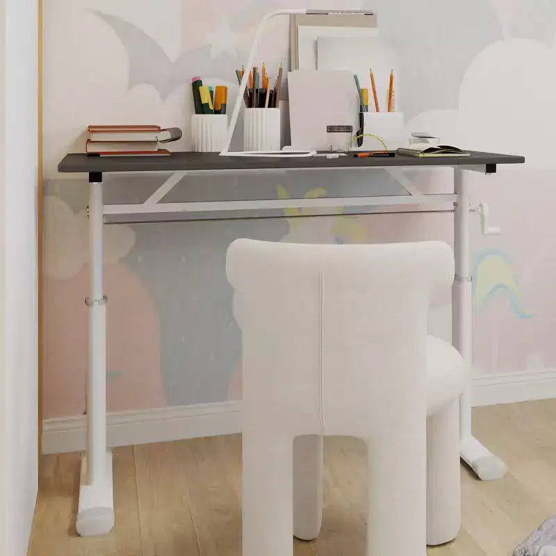 Height-Adjustable Small Desk, Multi-Purpose Writing Desk for Living Room, Office, Classroom