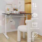 Petit bureau réglable en hauteur, bureau d'écriture polyvalent pour le salon, le bureau, la salle de classe