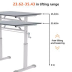 Petit bureau réglable en hauteur, bureau d'écriture polyvalent pour le salon, le bureau, la salle de classe