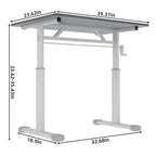 Petit bureau réglable en hauteur, bureau d'écriture polyvalent pour le salon, le bureau, la salle de classe