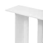 Console incurvée moderne de 60 pouces avec placage de frêne et étagère inférieure