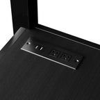 Lit mezzanine en métal avec armoire, lumière LED, bureau en L et USB
