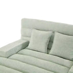 Canapé méridienne réglable en chenille moderne avec éclairage LED RVB