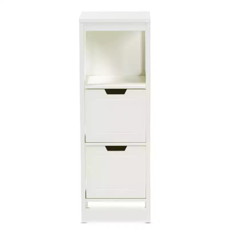 Two-Door Wood Storage Cabinet with 2 Shelves, 36 in. H x 24 in. W