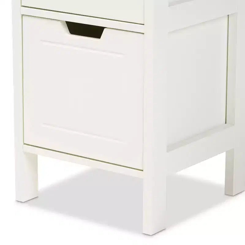 Two-Door Wood Storage Cabinet with 2 Shelves, 36 in. H x 24 in. W
