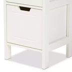 Armoire de rangement en bois à deux portes avec 2 étagères, 91,4 cm H x 61 cm l