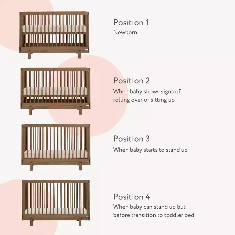 4-in-1 Convertible Baby Crib