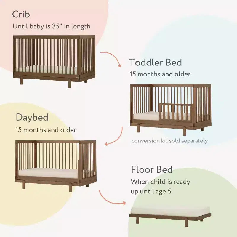 4-in-1 Convertible Baby Crib