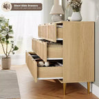 Commode en bois à 9 tiroirs avec tiroirs de rangement pour chambre et salon