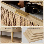 Commode en bois à 9 tiroirs avec tiroirs de rangement pour chambre et salon