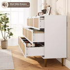 Commode en bois à 9 tiroirs avec tiroirs de rangement pour chambre et salon