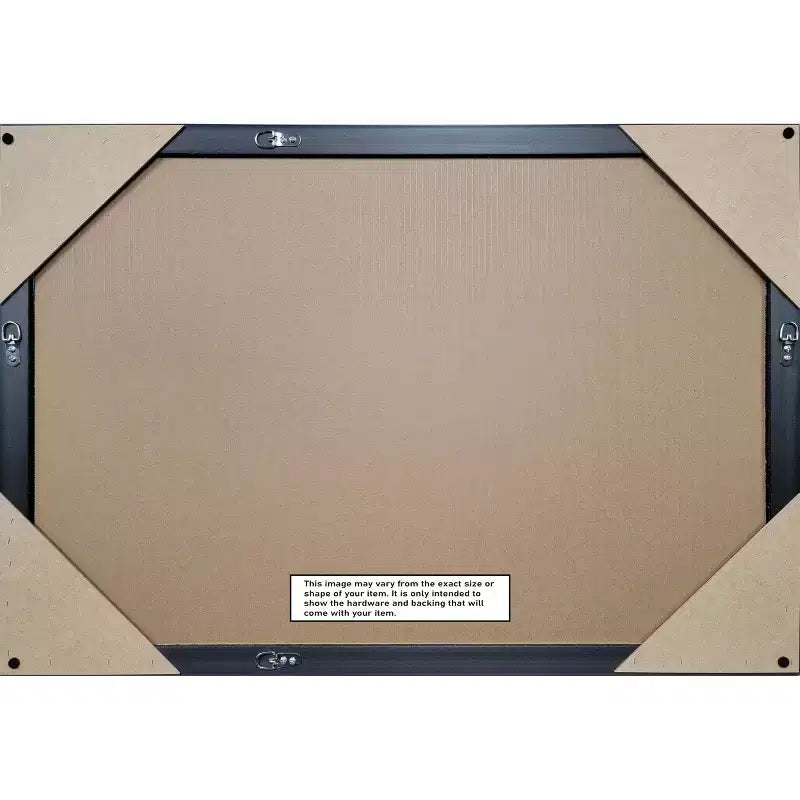 Half-Inch Bevel Wood Framed Bathroom Vanity Wall Mirror