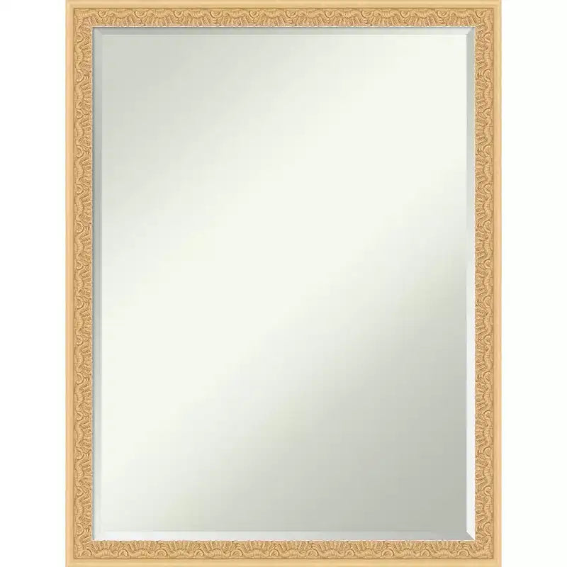 Half-Inch Bevel Wood Framed Bathroom Vanity Wall Mirror