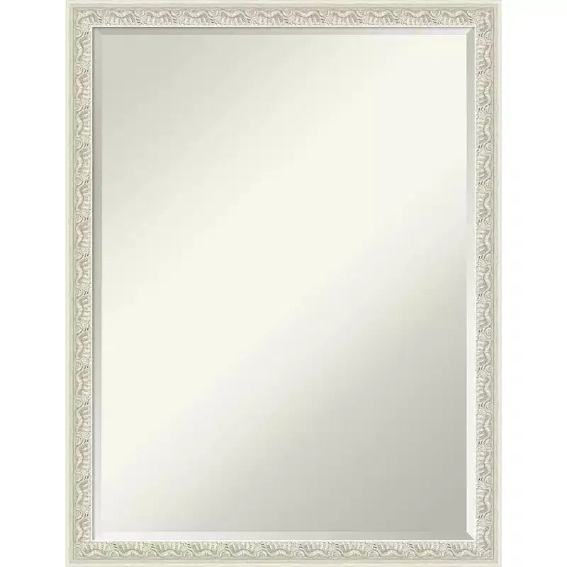 Half-Inch Bevel Wood Framed Bathroom Vanity Wall Mirror