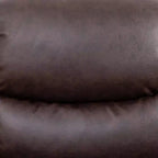 Fauteuil inclinable en similicuir, fauteuil inclinable à dossier réglable pour salon, marron