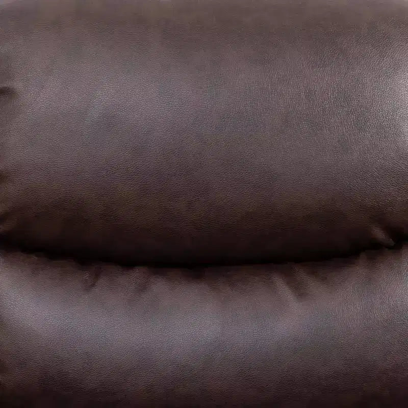 Faux Leather Recliner Chair, Adjustable Backrest Reclining Chair for Living Room, Brown