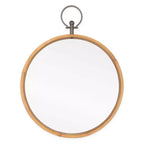 Miroir d'appoint rond en métal de 30 pouces - Bronze