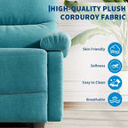 Fauteuil inclinable en tissu réglable avec pochette latérale