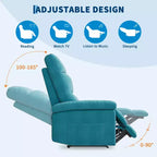 Fauteuil inclinable en tissu réglable avec pochette latérale