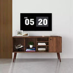 CLIHOME TV Stands and Consoles Table With 1 Storage and 3 Shelves Storage Cabinet for Living Room Entry