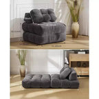 Canapé-lit pliant avec oreiller - Fauteuil convertible, Housse lavable en machine