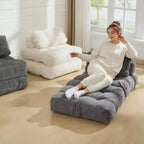 Canapé-lit pliant avec oreiller - Fauteuil convertible, Housse lavable en machine