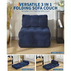 Canapé-lit pliant avec oreiller - Fauteuil convertible, Housse lavable en machine