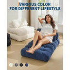 Canapé-lit pliant avec oreiller - Fauteuil convertible, Housse lavable en machine