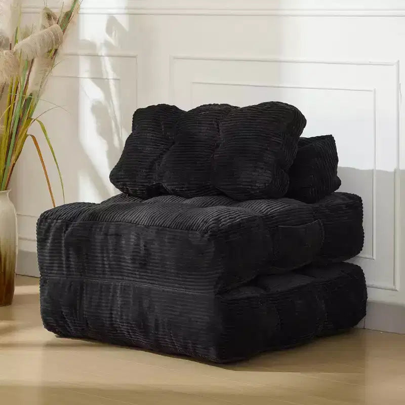 Folding Sofa Bed with Pillow - Convertible Sleeper Chair, Machine Washable Cover