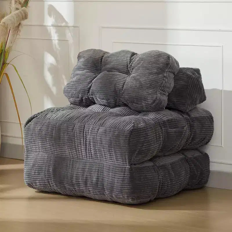 Folding Sofa Bed with Pillow - Convertible Sleeper Chair, Machine Washable Cover