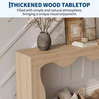 Console étroite avec étagère de rangement - Table d'entrée de 160 cm de long