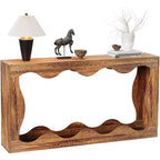 Console étroite avec étagère de rangement - Table d'entrée de 160 cm de long