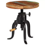Side Table Varies Solid reclaimed wood, powder-coated cast iron