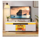 Meuble TV LED avec station de charge intégrée – Convient aux téléviseurs jusqu'à 65 pouces