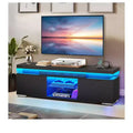 LED TV Stand with Built-in Charging Station – Fits TVs up to 65 Inches