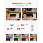 Meuble TV de cheminée de ferme pour téléviseurs jusqu'à 80 pouces - Meuble de divertissement avec cheminée électrique de 36 pouces et lumières LED, blanc